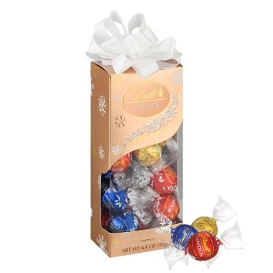 Lindt LINDOR Christmas Assorted Chocolate Candy Truffles Traditions Gift Box - 6.8oz - 1 of 4
