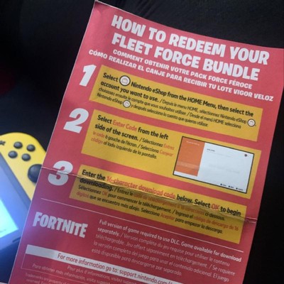Nintendo Switch Joy-con L/r Fortnite Edition With Fleet Force