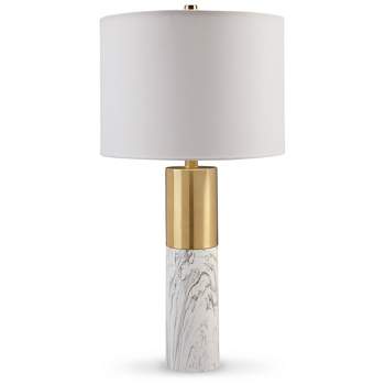 Signature Design by Ashley (Set of 2) Samney Table Lamps Gold/White