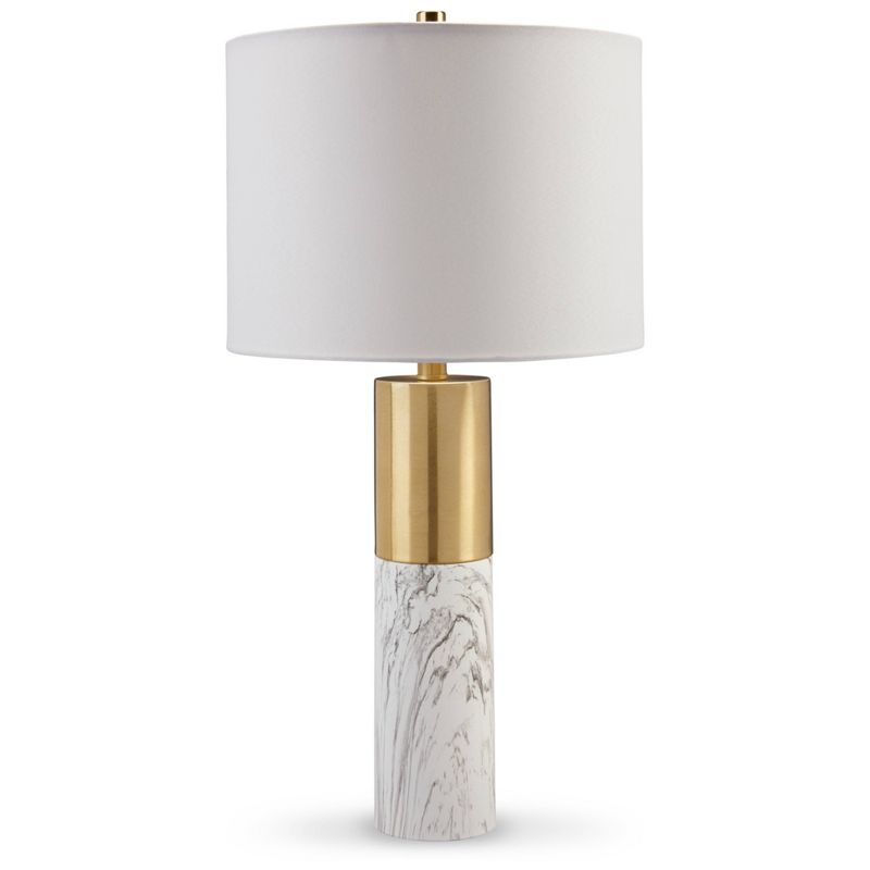 Signature Design by Ashley (Set of 2) Samney Table Lamps Gold/White, 1 of 5