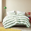 7Pcs Stripe BIAB Ultra Soft Comforter Set, Lightweight Fabric Trendy Design Bed Set with Matching Shams and Sheets for All Seasons - 3 of 4