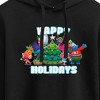 Women's - Trolls - Happy Holidays Branch and Friends Cropped Graphic Hoodie - image 2 of 3