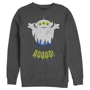 Men's Toy Story Halloween Squeeze Alien Boo Ghosts Sweatshirt - 1 of 4