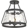 Savoy House Crawford 3 - Light Semi-Flush Mount in  Matte Black - 2 of 3