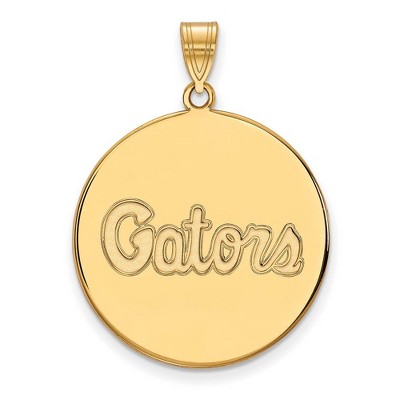 Black Bow Jewelry 14k Yellow Gold Florida Gators NCAA Extra Large Pendant