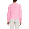 Lands' End Women's Eyelash Fuzzy Pointelle Puff Sleeve Sweater - 2 of 4