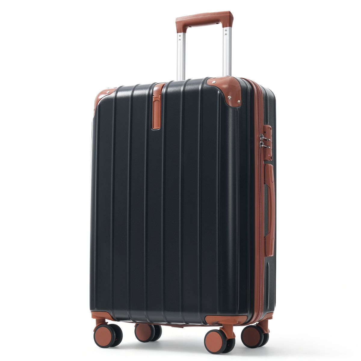 Polibi ABS Travel Luggage Set of 3, 20"/24"/28" TSA Lock Suitcase with Spinner Wheels - thumbnail 4