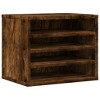 vidaXL Desk Organiser Smoked Oak 14.2x10.2x11.6" Engineered wood - 2 of 4