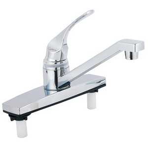 Home Plus One Handle Chrome Kitchen Faucet - 1 of 1
