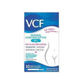 VCF Contraceptive Fragrance free Gel Pre-Filled Applicators - 10ct