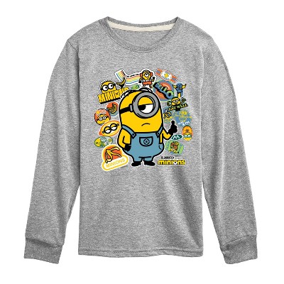 Boys' - Despicable Me Minions - Minion & Banana Stickers Long Sleeve ...