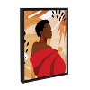 18" x 24" Sylvie Rogue by Alexander Ginzburg Framed Canvas: Modern Decor, Woman & Flowers - Kate & Laurel All Things Decor - 2 of 4