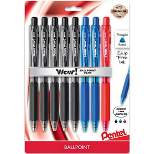 8ct Wow! Ballpoint Pens 1mm Black/Blue/Red - Pentel