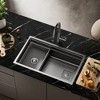 Textured Black Peel and Stick Wallpaper Roll Self-Adhesive Matte Marble Contact Paper Wrap Vinyl (Cover 36 sq. ft.) - 2 of 4