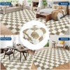 Nasitip Shaggy Checkered Rug Premium Shaggy Fluffy Rugs for Living Room Hallway Bedroom Bedside Shag Fuzzy Floor Carpet for Nursery Dorm - 4 of 4