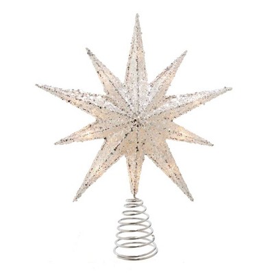 Kurt Adler 12-Inch 11-Light Battery-Operated LED Bethlehem Star Tree Topper