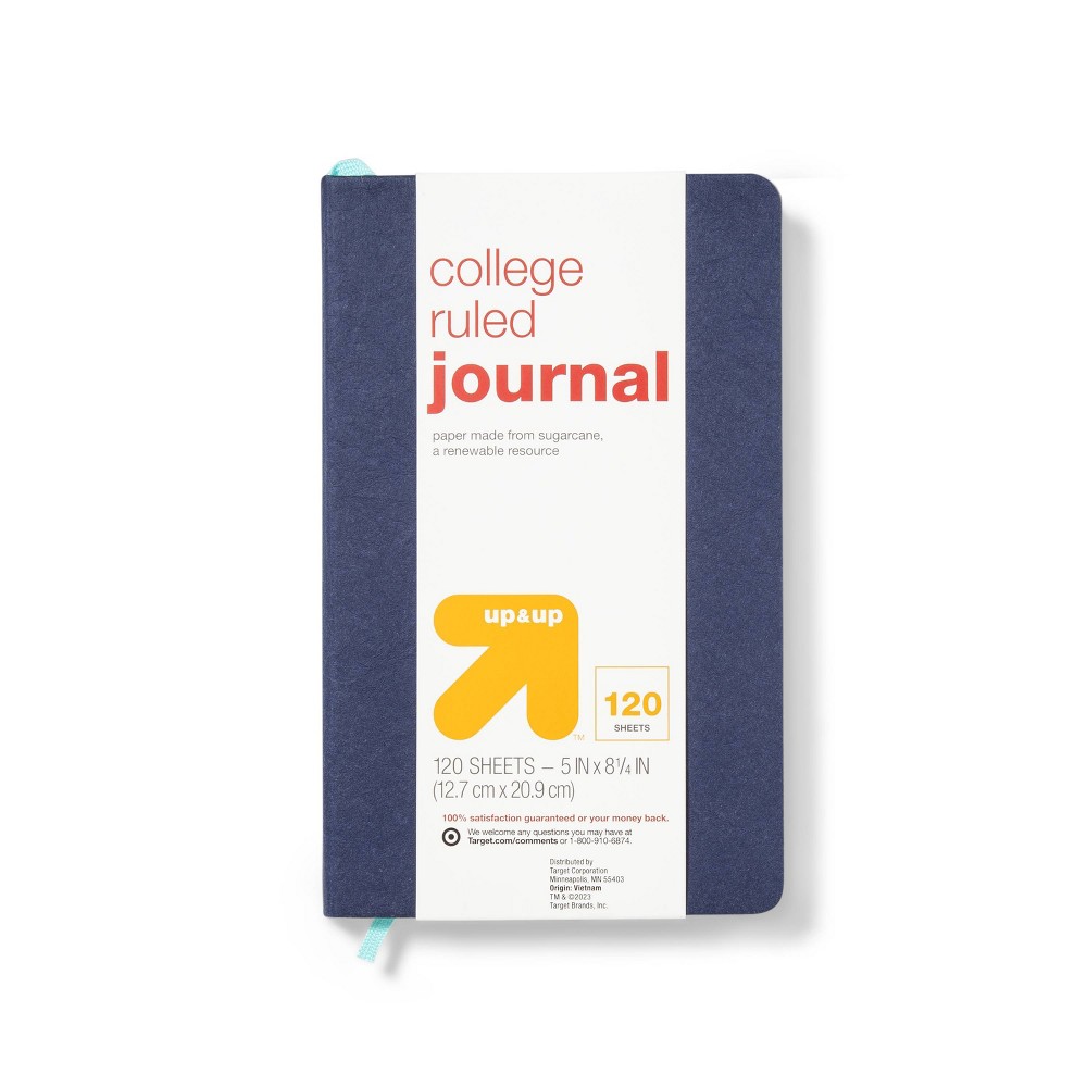 120 Sheets College Ruled Fashion Journal 5"x8.25" Blue - up & up™ 