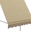 Resenkos Patio Awning, Outdoor Sun Shade Shelter Cover Awnings,6.5' x 4' Manual Retractable Awning, Non-Screw Patio Awning, UV Resistant, - 2 of 4