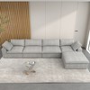 Cloud Modular Sectional Sofa Couch,160.6" L Shaped Convertible Couches with Storage Ottoman for Living Room,Sofa Covers Washable&Replaceable - 3 of 4