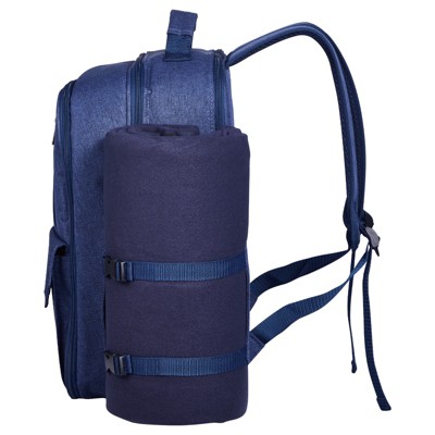 HBEZON 4-Person Picnic Backpack Bag with Cooler Compartment, Insulated for Fresh Food and Drinks, Durable and Comfortable — фото 8