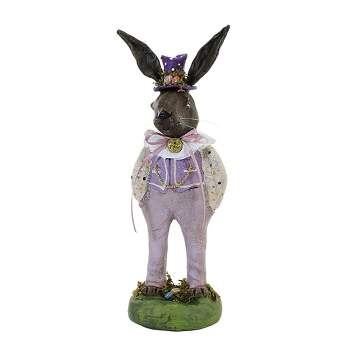 Charles Mcclenning Sunday Best  -  One Figurine 11 Inches -  Easter Rabbit Bunny  -  24190  -  Polyresin  -  Purple