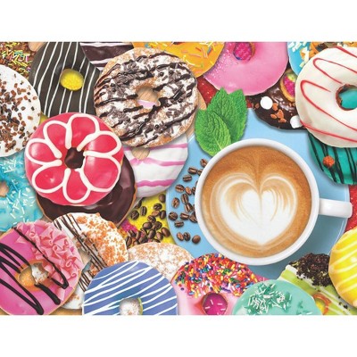 Springbok Spring and Summer: Donuts N' Coffee Puzzle 500pc