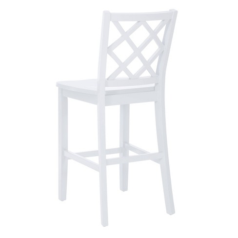 White stools best sale with backs