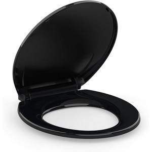 Slow-Close Toilet Seat, Quiet Polypropylene (PP) Toilet Lid with Secure Hinges, Easy to Install & Clean - 1 of 4