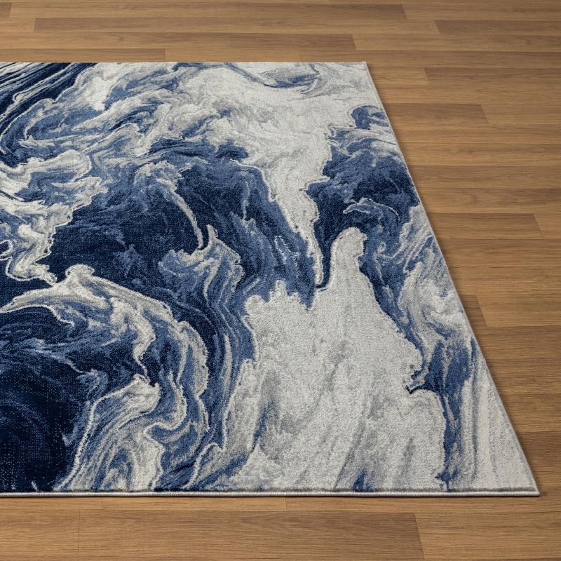 LUXE WEAVERS Marble Abstract Clouds Rug, 3 of 8