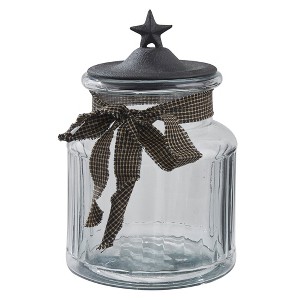 Park Designs Star Glass Jar - 7"H - Black - 1 of 3