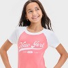 Girls' Short Sleeve Raglan T-Shirt - art class™ - 2 of 4