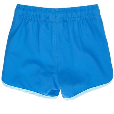 RuggedButts Boys UPF50+ Sun Protected Stretch Dolphin Hem Swim Trunks - Sonic Blue, 6 — фото 2