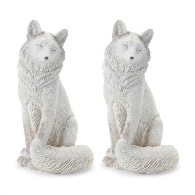 Winter Fox Figurine (Set of 2)