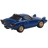 Lancia Stratos HF Stradale Bleu Vincennes Blue Limited Edition to 1800 pieces 1/64 Diecast Model Car by Mini GT - 3 of 3