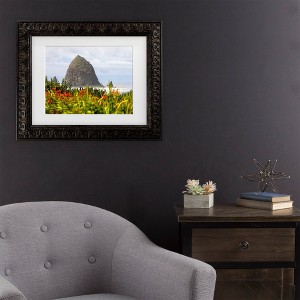 Trademark Fine Art Mich Catanzaro Haystack Rock Matted Framed Art - 1 of 4