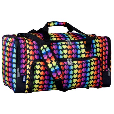Wildkin Rainbow Hearts Weekender Duffel Bag