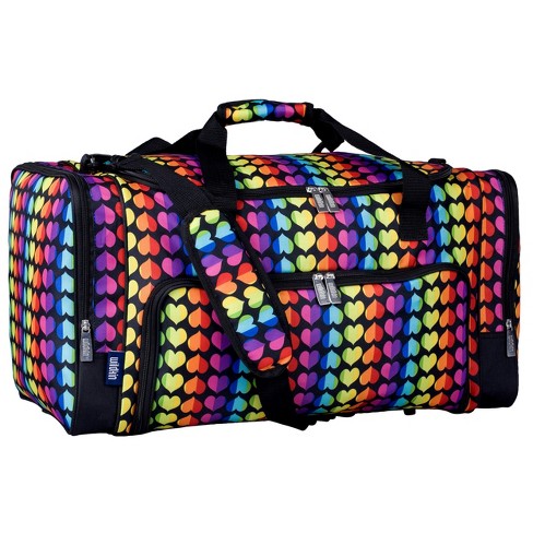 Wildkin Kids Weekender Travel Duffel Bags For Boys & Girls (rainbow Hearts)  : Target