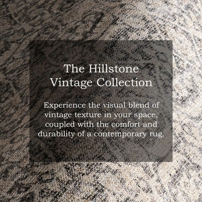 Hillstone 5x8 Red Synthetic Vintage Medallion Area Rug