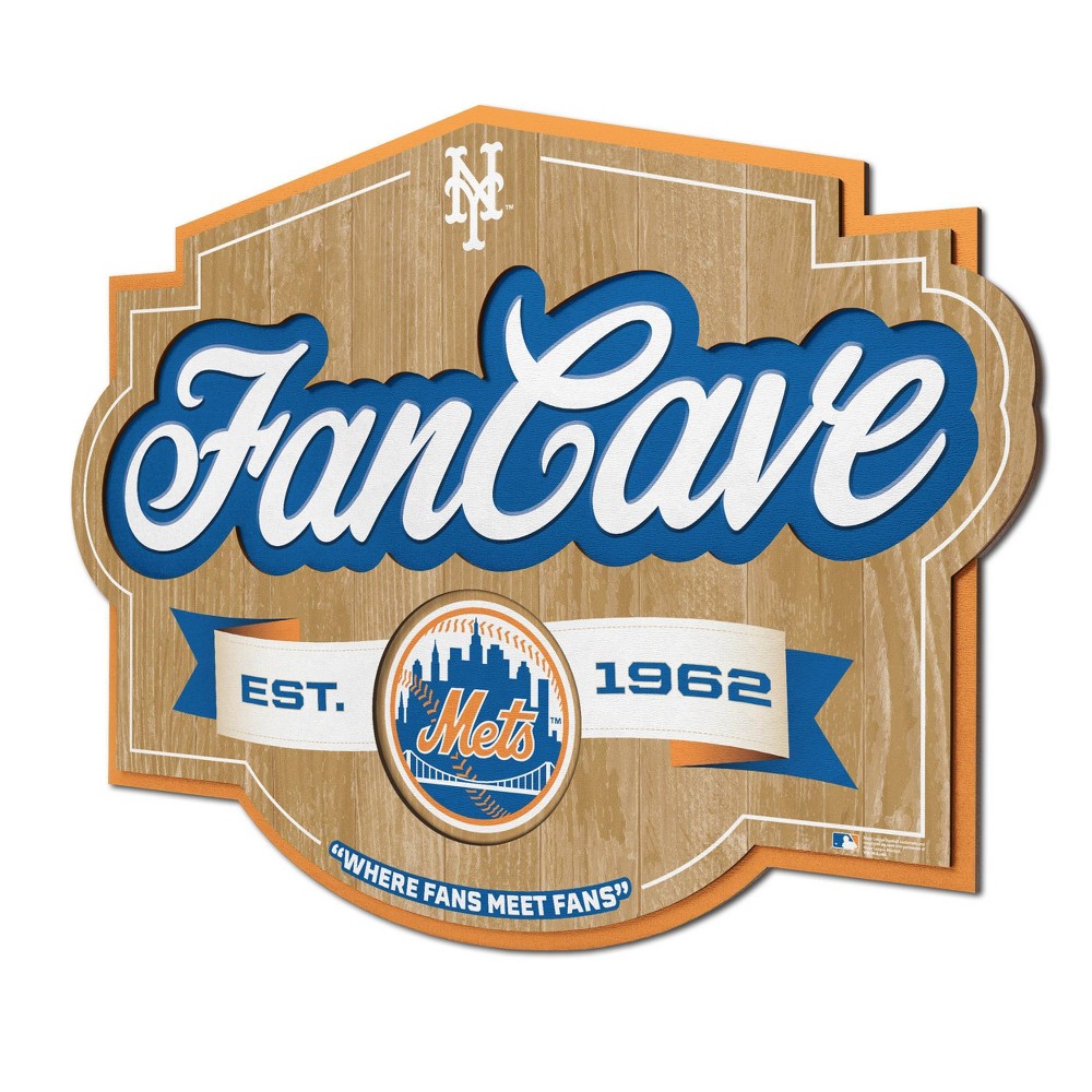Photos - Coffee Table MLB New York Mets Fan Cave Sign