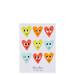 Meri Meri Happy Heart Puffy Stickers (Pack of 1)
