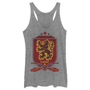 Women's Harry Potter Gryffindor House Shield Racerback Tank Top - 1 of 3