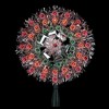 Northlight 8" Pre-Lit Silver Starburst Christmas Tree Topper - Multicolor Lights - 2 of 3