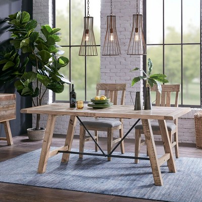 NicBex Dining Table 71" Modern Minimalist Rectangular Dining Table for Dining Room