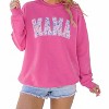 Women's Mama Embroidered Graphic Sweatshirt - Shewin - 2 of 4
