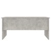 vidaXL Coffee Table Concrete Gray 40.2"x19.9"x18.3" Engineered Wood - 2 of 4