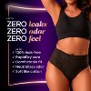 Always Discreet Boutique Adult Postpartum Incontinence Underwear for Women - Black - Small/Medium - image 3 of 4