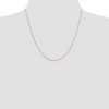 Black Bow Jewelry 0.6mm, 14k Yellow Gold, Diamond Cut Cable Chain Necklace - 2 of 4