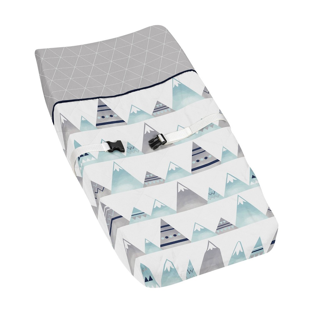 Photos - Changing Table Sweet Jojo Designs Changing Pad Cover - Mountain - Gray