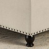 CAVINAS  30" Storage Ottoman with Wood Legs,Button Tufted Storage Bench with Nail Trims,Ottoman with Storage for Living Room and Bedroom - 4 of 4