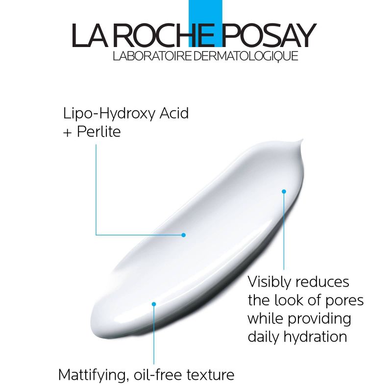 La Roche Posay Effaclar Mat Anti-Shine Face Moisturizer for Oily Skin - 1.35oz, 6 of 8